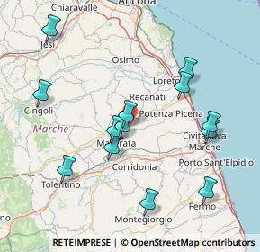 Mappa Contrada Isola, 62100 Macerata MC, Italia (16.56538)