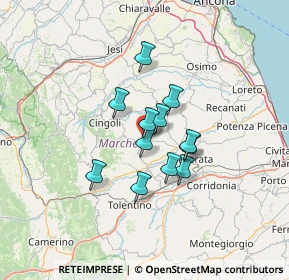 Mappa Via Frank Anna, 62010 Treia MC, Italia (9.33583)