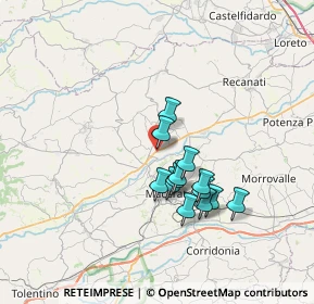 Mappa 62020 Montecassiano MC, Italia (5.77769)