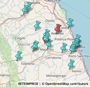 Mappa Via Giuseppe Mainini, 62010 Montecassiano MC, Italia (15.046)