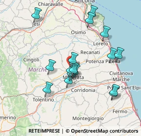 Mappa 62020 Montecassiano MC, Italia (14.55938)