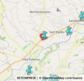 Mappa Via Giuseppe Mainini, 62010 Montecassiano MC, Italia (3.82692)
