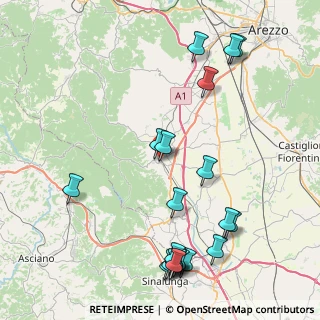 Mappa SP25, 52048 Monte San Savino AR, Italia (10.6135)