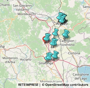 Mappa SP25, 52048 Monte San Savino AR, Italia (13.2705)