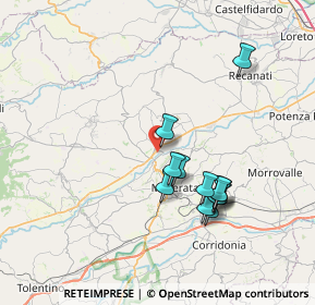 Mappa Viale dell'Industria, 62100 Macerata MC, Italia (6.90167)