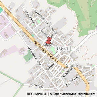 Mappa Via E. Caserta, 1, 06028 Sigillo, Perugia (Umbria)