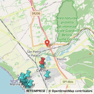Mappa Parco Commerciale Corte, 57023 Cecina LI, Italia (3.835)