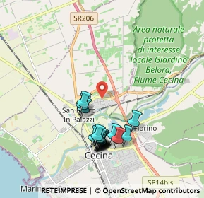 Mappa Via Maria Curie, 57023 Cecina LI, Italia (1.8745)