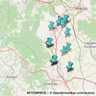 Mappa Piazza di Monte, 52048 Monte San Savino AR, Italia (7.1495)