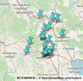 Mappa Via Conte Cungi, 52048 Monte San Savino AR, Italia (11.247)