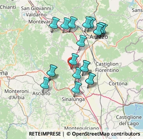 Mappa Via Conte Cungi, 52048 Monte San Savino AR, Italia (12.989)