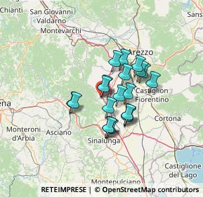 Mappa Via Conte Cungi, 52048 Monte San Savino AR, Italia (9.7635)