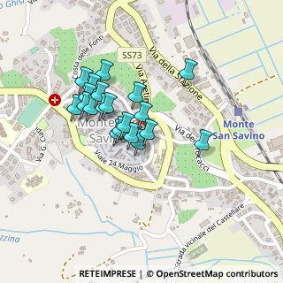 Mappa Via Conte Cungi, 52048 Monte San Savino AR, Italia (0.1785)