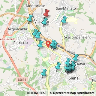 Mappa Viale Camillo Benso Cavour, 53100 Siena SI, Italia (1.148)