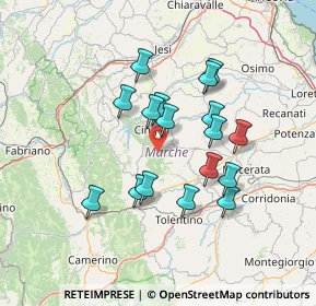 Mappa San Severino Marche, 62011 Cingoli MC, Italia (12.39529)