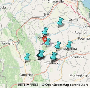 Mappa San Severino Marche, 62011 Cingoli MC, Italia (11.95)