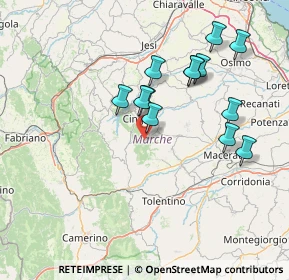 Mappa San Severino Marche, 62011 Cingoli MC, Italia (14.40308)