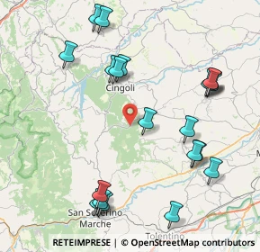 Mappa San Severino Marche, 62011 Cingoli MC, Italia (9.644)