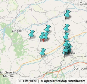 Mappa Via Torino, 62010 Treia MC, Italia (7.55529)