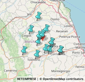Mappa Via Luigi Einaudi, 62010 Macerata MC, Italia (10.37214)