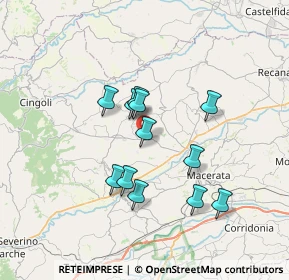 Mappa Via Luigi Einaudi, 62010 Macerata MC, Italia (5.98583)