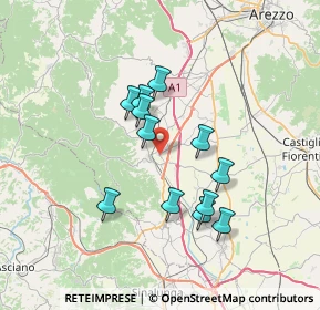 Mappa Via della Costituzione, 52048 Monte San Savino AR, Italia (6.115)