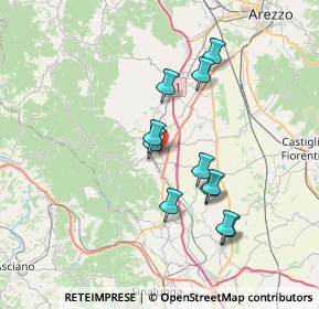 Mappa Via della Costituzione, 52048 Monte San Savino AR, Italia (6.61)