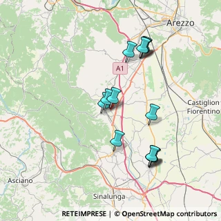 Mappa Via della Costituzione, 52048 Monte San Savino AR, Italia (7.65429)