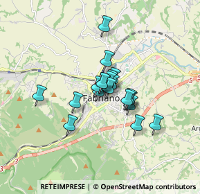 Mappa Via del Poio, 60044 Fabriano AN, Italia (1.063)