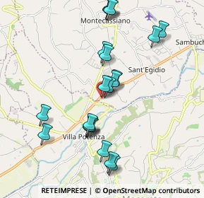 Mappa Via del Commercio, 62010 Montecassiano MC, Italia (1.9765)