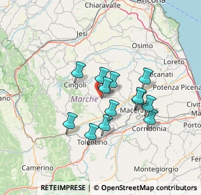 Mappa Contrada Sterpare, 62010 Treia MC, Italia (10.73385)
