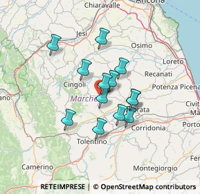 Mappa Contrada Sterpare, 62010 Treia MC, Italia (10.29385)