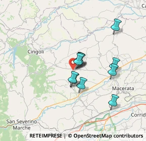 Mappa Contrada Sterpare, 62010 Treia MC, Italia (5.25182)