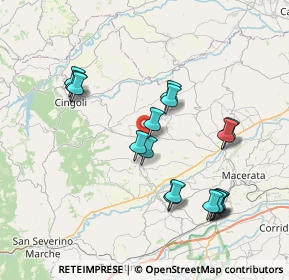 Mappa Contrada Sterpare, 62010 Treia MC, Italia (7.91647)