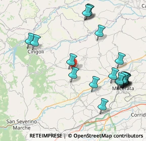 Mappa Contrada Sterpare, 62010 Treia MC, Italia (9.667)