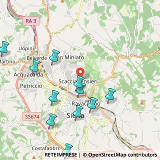 Mappa Strada di Scacciapensieri, 53100 Siena SI, Italia (2.44636)