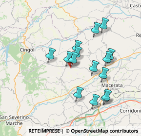 Mappa Via Perugia, 62010 Treia MC, Italia (6.73667)