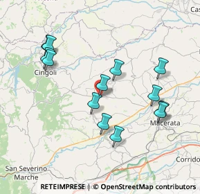 Mappa Via Don Luigi Sturzo, 62010 Treia MC, Italia (7.77692)