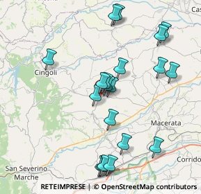 Mappa Via Don Luigi Sturzo, 62010 Treia MC, Italia (8.3335)