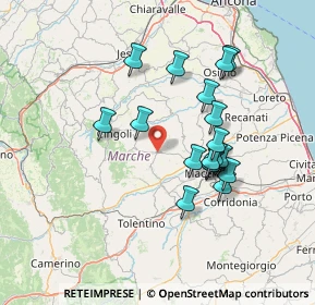 Mappa Via Don Luigi Sturzo, 62010 Treia MC, Italia (13.07389)