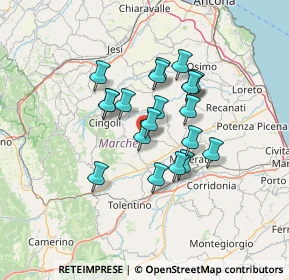 Mappa Via Don Luigi Sturzo, 62010 Treia MC, Italia (10.578)
