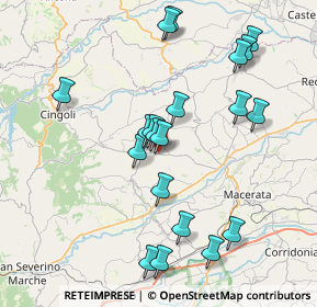 Mappa Via Firenze, 62010 Treia MC, Italia (8.157)