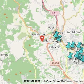 Mappa Strada Del Petriccio, 53100 Siena SI, Italia (3.26833)