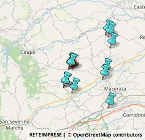 Mappa Strada provinciale Cingolana, 62010 Treia MC, Italia (5.68769)