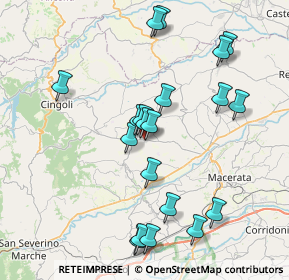 Mappa Strada provinciale Cingolana, 62010 Treia MC, Italia (8.1625)