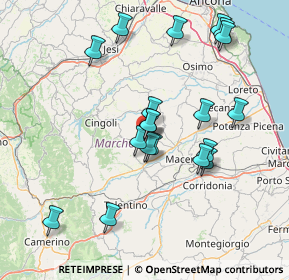 Mappa Strada provinciale Cingolana, 62010 Treia MC, Italia (15.14105)