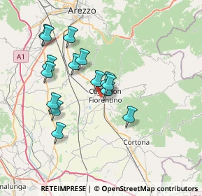 Mappa 52043 Castiglion Fiorentino AR, Italia (6.78333)