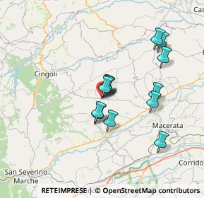 Mappa Via Papa Giovanni XXIII, 62010 Treia MC, Italia (5.84231)