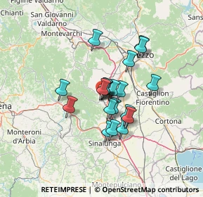 Mappa Via del Corniolo, 52048 Monte San Savino AR, Italia (9.6845)