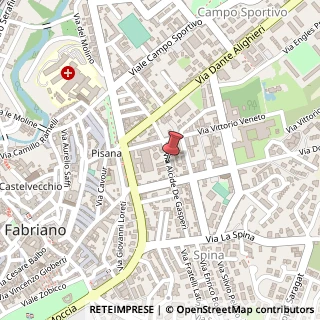 Mappa Via Alcide De Gasperi, 37, 60044 Fabriano, Ancona (Marche)